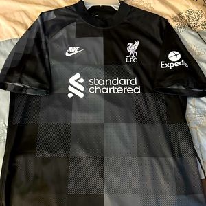 Nike Liverpool Goalkeeper Jersey 21/22 Black Dark Gray DB2559-011 Men XL NWT